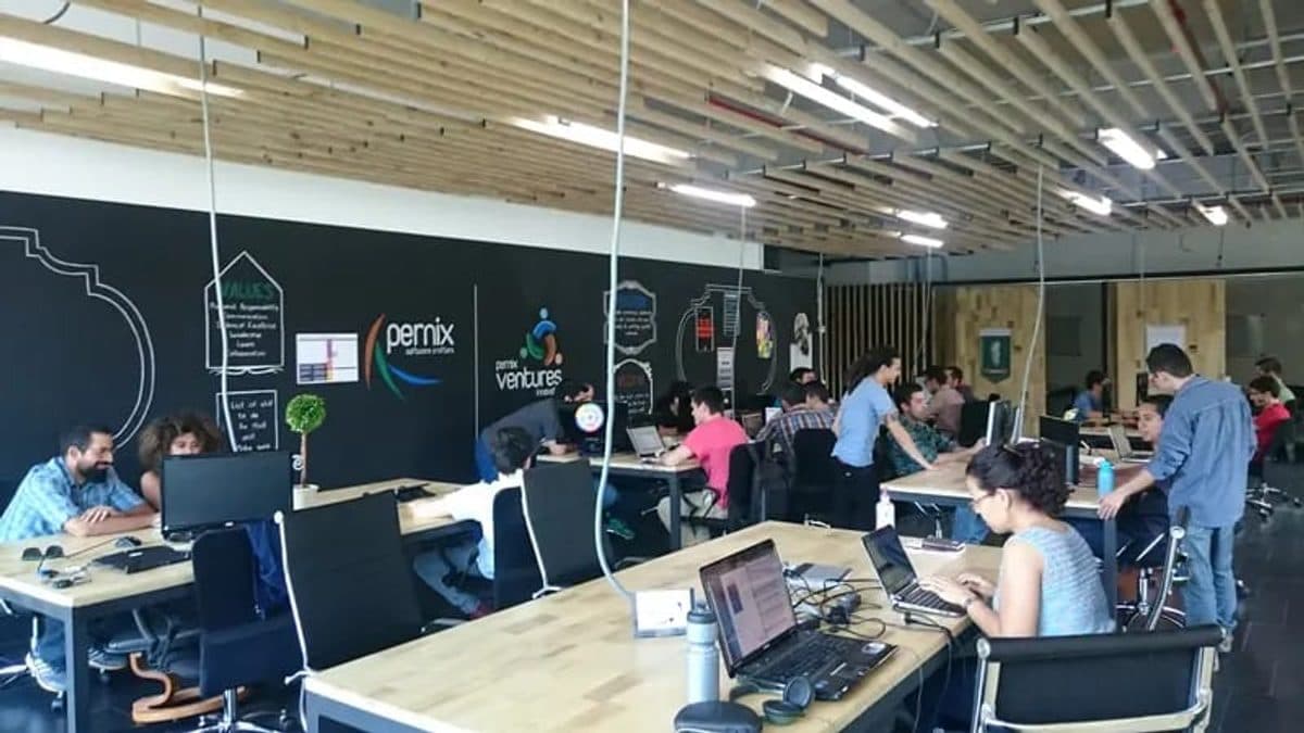 Pernix engineering values displayed on the office wall
